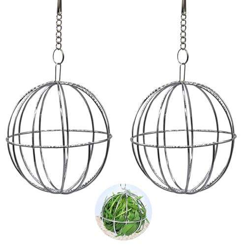 Edelstahl Futterspielzeug mit Haken zum Aufhängen, Edelstahl Futterball, Heuball, Kaninchenspielzeug, für Kaninchen, Metall Heuball, Kaninchen Heuball für Meerschweinchen, Hamster, Kaninchen, Nagetier Edelstahl Futterspielzeug mit Haken zum Aufhängen, Edelstahl Futterball, Heuball, Kaninchenspielzeug, für Kaninchen, Metall Heuball, Kaninchen Heuball für Meerschweinchen, Hamster, Kaninchen, Nagetier von AIGOUT