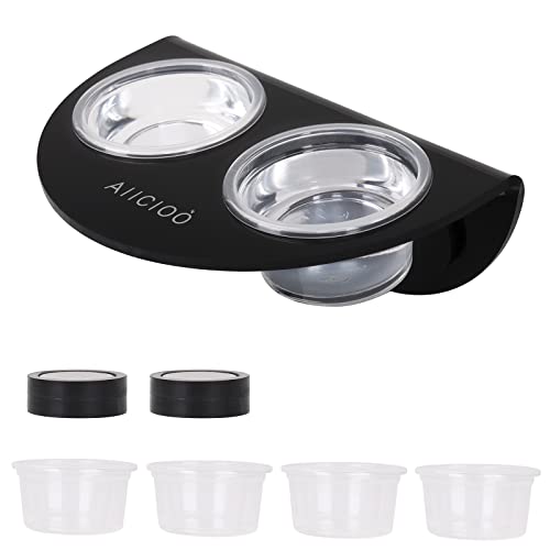 AIICIOO Magnetic Reptile Feeding Cup Gecko Feeder mit 6 Futtertassen Untertassen Schalen Eidechsen Spinnen Geckos Chamäleons Mais Schlangen Tausendfüßler Käfer Gelee Regenwürmer von AIICIOO