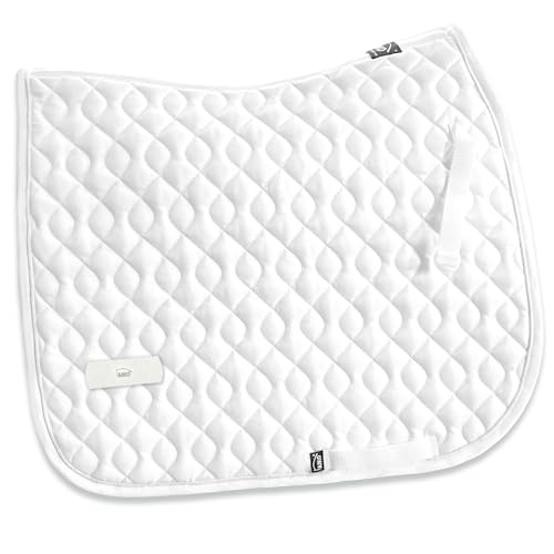 AIKO Pure Essential Dressur Schabracke mit Klettverschluss Weiss von AIKO