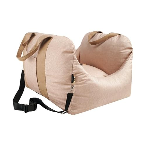 Funny Fuzzy First-Class Dog Car Seat Bed- Travelin Comfort and Safety(Rosa) von AILISK
