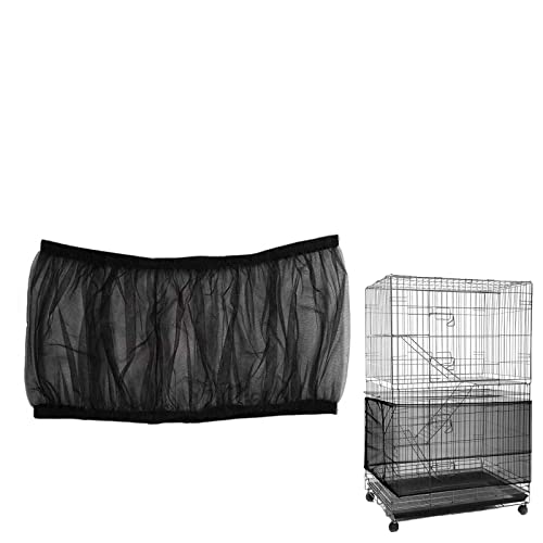 AIMICOCA Vogelkäfig-Samenfänger Federfänger Vogelkäfigabdeckung Netz luftig weich Rockschutz Vogelkäfig Nylon Netz quadratischer Käfig (schwarz, elastische Schnur) AIMICOCA Vogelkäfig-Samenfänger Federfänger Vogelkäfigabdeckung Netz luftig weich Rockschutz Vogelkäfig Nylon Netz quadratischer Käfig (schwarz, elastische Schnur) von AIMICOCA