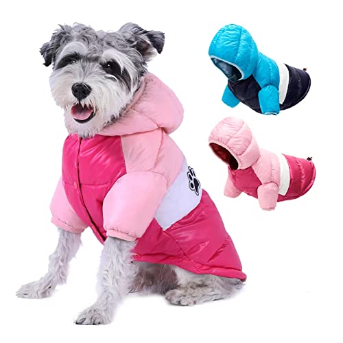 AIMJGO Hunde-Wintermantel, wasserdicht, warm, kaltes Wetter, stilvolle Welpenweste, bequeme Haustierkleidung für kleine, mittelgroße und große Hunde von AIMJGO