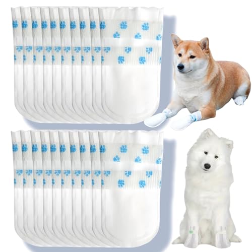 20 x Einweg-Hundesocken, wasserdichte Hundestiefel von AINxtolm