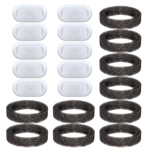 20 Stücke Pet Pet Wasserspenser Filter, Weiß Aktiviertes Kohlenstofffilterelement, Schwarzer Ringfilterbaumwolle, Katzenwasserspender -Filter -Ersatzteile. 20 Stücke Pet Pet Wasserspenser Filter, Weiß Aktiviertes Kohlenstofffilterelement, Schwarzer Ringfilterbaumwolle, Katzenwasserspender -Filter -Ersatzteile. von AIRTILY
