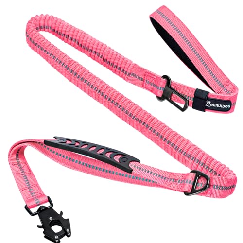 Strapazierfähige taktische Bungee-Hundeleine, stoßdämpfend, taktische Hundeleine mit 2 gepolsterten Griffen, Metall-Karabiner-Clip, Auto-Sicherheitsgurt, reflektierende Hundeleine für mittelgroße und Strapazierfähige taktische Bungee-Hundeleine, stoßdämpfend, taktische Hundeleine mit 2 gepolsterten Griffen, Metall-Karabiner-Clip, Auto-Sicherheitsgurt, reflektierende Hundeleine für mittelgroße und von AIRUIDOG
