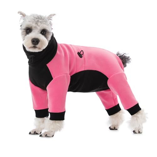 AITOLI Winterkleidung für kleine und mittelgroße Hunde, winddichter Einteiler für kaltes Wetter, Rollkragen-Fleece-Hundemantel, Anti-Haarausfall, warmer Hundemantel, Bodaysuit, AITOLI Winterkleidung für kleine und mittelgroße Hunde, winddichter Einteiler für kaltes Wetter, Rollkragen-Fleece-Hundemantel, Anti-Haarausfall, warmer Hundemantel, Bodaysuit, von AITOLI