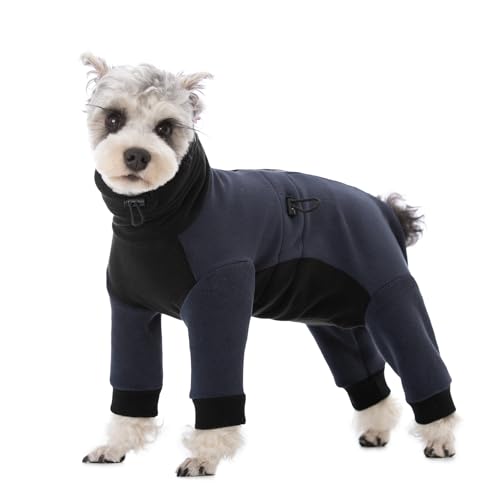 AITOLI Winterkleidung für kleine und mittelgroße Hunde, winddichter Einteiler für kaltes Wetter, Rollkragen-Fleece-Hundemantel, Anti-Haarausfall, warmer Hundemantel, Bodaysuit, AITOLI Winterkleidung für kleine und mittelgroße Hunde, winddichter Einteiler für kaltes Wetter, Rollkragen-Fleece-Hundemantel, Anti-Haarausfall, warmer Hundemantel, Bodaysuit, von AITOLI