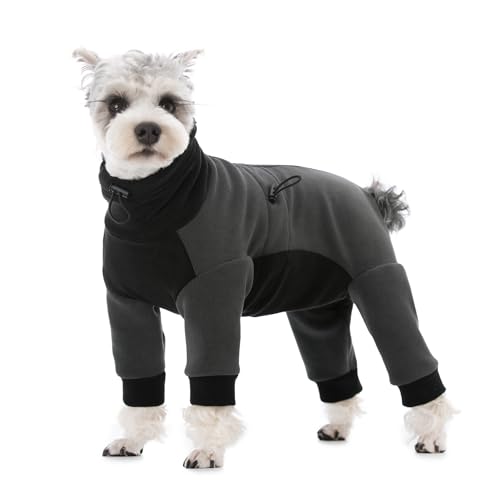 AITOLI Winterkleidung für kleine und mittelgroße Hunde, winddichter Einteiler für kaltes Wetter, Rollkragen-Fleece-Hundemantel, Anti-Haarausfall, warmer Hundemantel, Bodaysuit, AITOLI Winterkleidung für kleine und mittelgroße Hunde, winddichter Einteiler für kaltes Wetter, Rollkragen-Fleece-Hundemantel, Anti-Haarausfall, warmer Hundemantel, Bodaysuit, von AITOLI