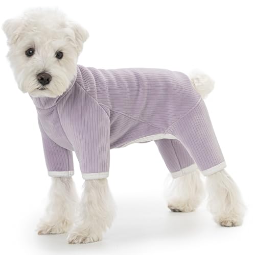 Hunde-Fleece-Wintermantel, Ganzkörper-Hunde-Pyjama, Einteiler, Rollkragen-Fleecejacke für kleine Hunde, Vierbeiner, warme Kleidung, Haarausfallanzug, warmer Welpen-Weihnachts-Overall Hunde-Fleece-Wintermantel, Ganzkörper-Hunde-Pyjama, Einteiler, Rollkragen-Fleecejacke für kleine Hunde, Vierbeiner, warme Kleidung, Haarausfallanzug, warmer Welpen-Weihnachts-Overall von AITOLI