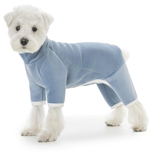 Hunde-Fleece-Wintermantel, Ganzkörper-Hunde-Pyjama, Einteiler, Rollkragen-Fleecejacke für kleine Hunde, Vierbeiner, warme Kleidung, Haarausfallanzug, warmer Welpen-Weihnachts-Overall Hunde-Fleece-Wintermantel, Ganzkörper-Hunde-Pyjama, Einteiler, Rollkragen-Fleecejacke für kleine Hunde, Vierbeiner, warme Kleidung, Haarausfallanzug, warmer Welpen-Weihnachts-Overall von AITOLI