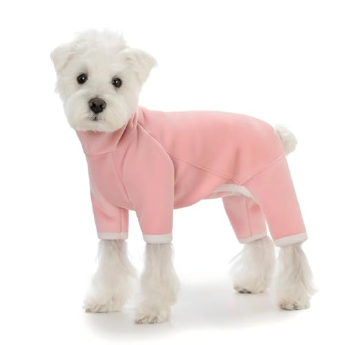 Hunde-Fleece-Wintermantel, Ganzkörper-Hunde-Pyjama, Einteiler, Rollkragen-Fleecejacke für kleine Hunde, Vierbeiner, warme Kleidung, Haarausfallanzug, warmer Welpen-Weihnachts-Overall Hunde-Fleece-Wintermantel, Ganzkörper-Hunde-Pyjama, Einteiler, Rollkragen-Fleecejacke für kleine Hunde, Vierbeiner, warme Kleidung, Haarausfallanzug, warmer Welpen-Weihnachts-Overall von AITOLI