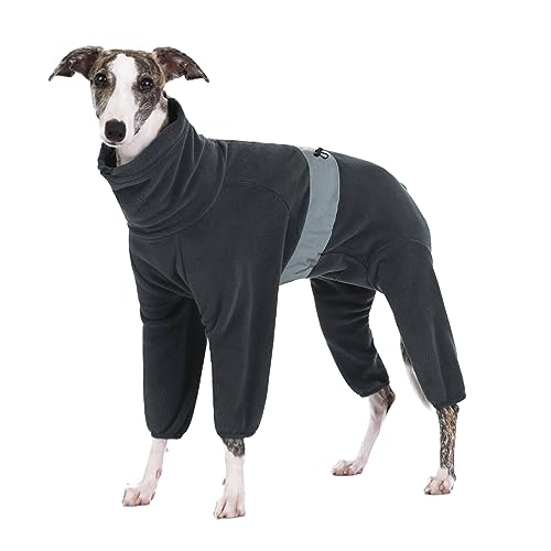 Hunde-Wintermäntel für mittelgroße und große Hunde, warme Polarfleece-Hundejacke, Winter-Hundekleidung, Pullover, kaltes Wetter, Hunde-Overall, Einteiler, Hunde-Schneejacke, Hundebekleidungs-Outfit von AITOLI
