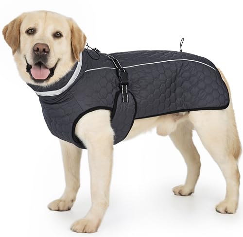 Hunde-Wintermantel für kleine und mittelgroße Hunde, reflektierende Hunde-Winterjacke, dicker Fleece-Schneeanzug und Weihnachtsweste, warmer, wasserabweisender Welpenmantel, kleine Hundejacken für Hunde-Wintermantel für kleine und mittelgroße Hunde, reflektierende Hunde-Winterjacke, dicker Fleece-Schneeanzug und Weihnachtsweste, warmer, wasserabweisender Welpenmantel, kleine Hundejacken für von AITOLI