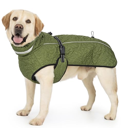 Hunde-Wintermantel für kleine und mittelgroße Hunde, reflektierende Hunde-Winterjacke, dicker Fleece-Schneeanzug und Weihnachtsweste, warmer, wasserabweisender Welpenmantel, kleine Hundejacken für Hunde-Wintermantel für kleine und mittelgroße Hunde, reflektierende Hunde-Winterjacke, dicker Fleece-Schneeanzug und Weihnachtsweste, warmer, wasserabweisender Welpenmantel, kleine Hundejacken für von AITOLI