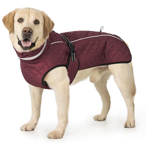 Hunde-Wintermantel für kleine und mittelgroße Hunde, reflektierende Hunde-Winterjacke, dicker Fleece-Schneeanzug und Weihnachtsweste, warmer, wasserabweisender Welpenmantel, kleine Hundejacken für Hunde-Wintermantel für kleine und mittelgroße Hunde, reflektierende Hunde-Winterjacke, dicker Fleece-Schneeanzug und Weihnachtsweste, warmer, wasserabweisender Welpenmantel, kleine Hundejacken für von AITOLI