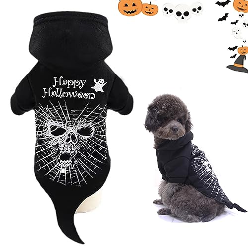 Hundekostüm Halloween,Haustier Hoodie Mantel,Kürbis Hund Kostüme,Katzen- und Hundekostüme für Halloween, für Welpen Kleine mittlere Hunde Katzen Chihuahua Teddy (2-3KG,M) von AIXIMA