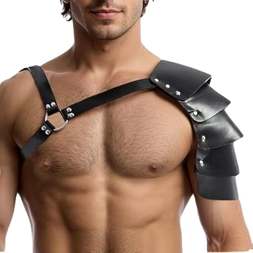 Harness Gürtel Kostüm für Herren, verstellbares Herren-Leder-Körpergeschirr, sexy Brust-/Schultergeschirr, Gürtel, Outfits für Partys, Nachtclub, Cosplay, Clubwear und Mode Harness Gürtel Kostüm für Herren, verstellbares Herren-Leder-Körpergeschirr, sexy Brust-/Schultergeschirr, Gürtel, Outfits für Partys, Nachtclub, Cosplay, Clubwear und Mode von AIYINIY