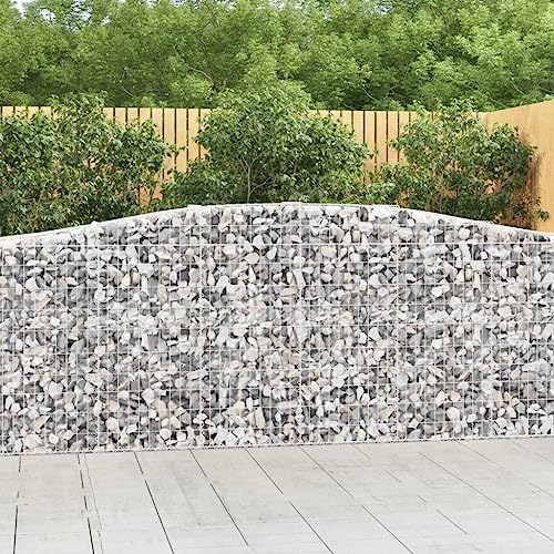 Home Outdoor OthersGewölbte Gabionenkörbe 7 Stück 400x50x100/120 cm Eisen verzinkt Home Outdoor OthersGewölbte Gabionenkörbe 7 Stück 400x50x100/120 cm Eisen verzinkt von AJJHUUKI