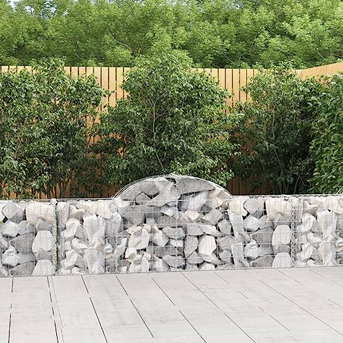 Lawn & Garden Gewölbte Gabionenkörbe 9 Stück 200x30x60/80cm Verzinktes Eisen Haus & Garten Lawn & Garden Gewölbte Gabionenkörbe 9 Stück 200x30x60/80cm Verzinktes Eisen Haus & Garten von AJJHUUKI