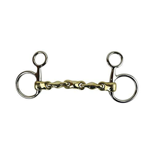 AK Waterford Hängebacken-Mundstück mit Mehreren Gelenken in Deutscher Sprache AKRS-2630 (Deutsch-Silber, 5.00'') von AK Riding Sports