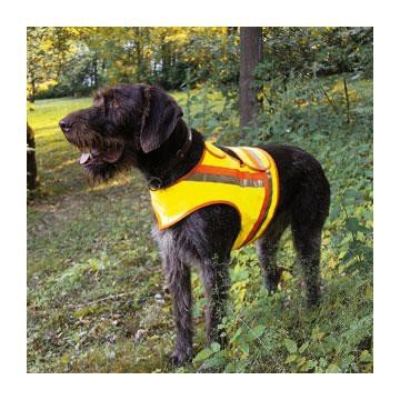 Reflektorweste für Hunde, Hunde-Warnweste AKAH Größe 1 für Teckel: Halsumfang Gelb von Akah
