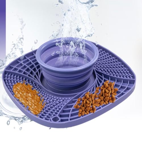 Faltbares Tischset für Hunde und Haustiere, Silikon, Slow Food Matte, Hundenapf, Anti-Ersticken, Slow Food Napf Lecken, Futtermatte, faltbare Slow-Food-Matte Faltbares Tischset für Hunde und Haustiere, Silikon, Slow Food Matte, Hundenapf, Anti-Ersticken, Slow Food Napf Lecken, Futtermatte, faltbare Slow-Food-Matte von AKARSU