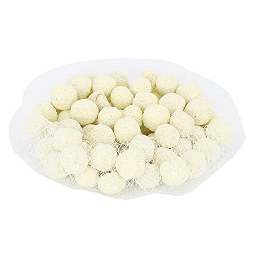 AKLOSIPY 10-in-Rium-Fischmedien – Keramik- und Aktivkohle-Set für Verbesserte Filtration – Ideale Aktivkohle für Salz- und Salzrien (Gelbe Bakterienkügelchen 500g) von AKLOSIPY