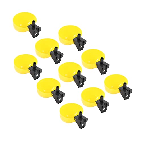 AKLOSIPY 10pcs Automatische PP Bird Waterer mit Einzigartigem Design für Wachtel und Hühnchen Sowie Sichere Trinkerlösung von AKLOSIPY