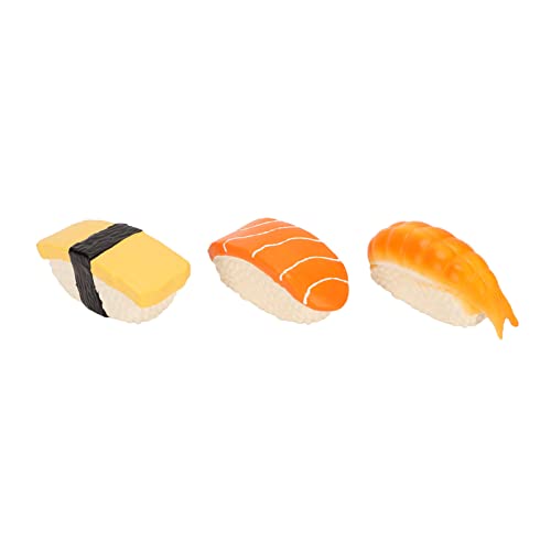 AKLOSIPY 3-teiliges Sushi-Hundespielzeug-Set – Simulation Sushi S Weiches Latex-Quietschspielzeug für Kleine und Mittelgroße Hunde, E-Sushi-Haustierspielzeug, Latexfutter und AKLOSIPY 3-teiliges Sushi-Hundespielzeug-Set – Simulation Sushi S Weiches Latex-Quietschspielzeug für Kleine und Mittelgroße Hunde, E-Sushi-Haustierspielzeug, Latexfutter und von AKLOSIPY