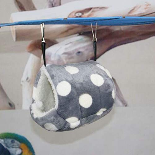 AKLOSIPY G Big Dot Flannel Hamster Ham – Wärmendes Bett für Kleine Haustiere – Gemütliches Samtzubehör für Hamster, Rennmäuse oder – Ideales Haustierbett (L) von AKLOSIPY