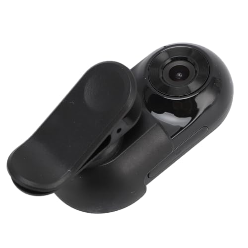 AKLOSIPY Haustierhalsbandkamera 1080P HD Weitwinkel Tragbarer Videorecorder, Kleine Kamera mit Rückseitigem Clip, 0,96-Zoll-IPS-Bildschirm, Echtzeitvorschau, 200 Minuten Betrieb, Loop-, von AKLOSIPY