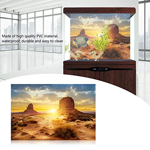 AKLOSIPY S und Desert PVC Selbstklebender Riumfisch Hintergrund P Dekor (61 * 41CM) von AKLOSIPY