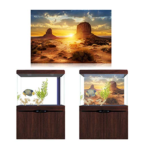 AKLOSIPY S und Desert PVC Selbstklebender Riumfisch Hintergrund P Dekor (76 * 46cm) von AKLOSIPY