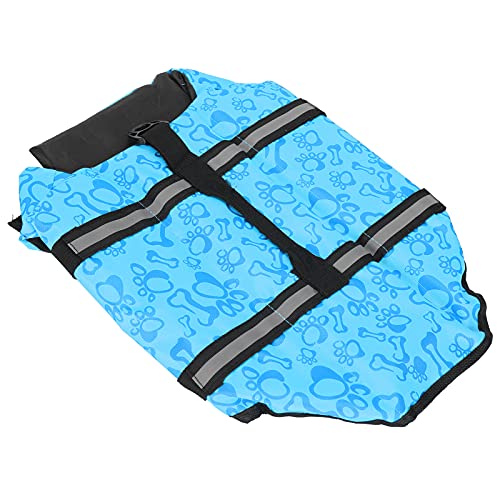 AKLOSIPY Hochwertiger Hunde-Badeanzug mit Reflektierenden Streifen, Haustier-Badeanzug Zum Schwimmen – BO-Design für Verbessertes Haustier (L) von AKLOSIPY