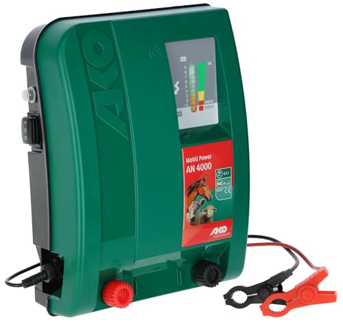 AKO Mobil Power AN 4000, Weidezaungerät Expert, 12 V Akkugerät, Input Joule: 5.50 J, max. Spannung: 11.900 V, für Zäune bis: 35 km, 5 Jahre Garantie, Made in Germany AKO Mobil Power AN 4000, Weidezaungerät Expert, 12 V Akkugerät, Input Joule: 5.50 J, max. Spannung: 11.900 V, für Zäune bis: 35 km, 5 Jahre Garantie, Made in Germany von AKO Fencing