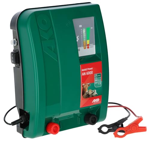 AKO Mobil Power AN 6000, Weidezaungerät Expert, 12 V Akkugerät, Input Joule: 7.00 J, max. Spannung: 12.000 V, für Zäune bis: 40 km, 5 Jahre Garantie, Made in Germany AKO Mobil Power AN 6000, Weidezaungerät Expert, 12 V Akkugerät, Input Joule: 7.00 J, max. Spannung: 12.000 V, für Zäune bis: 40 km, 5 Jahre Garantie, Made in Germany von AKO Fencing