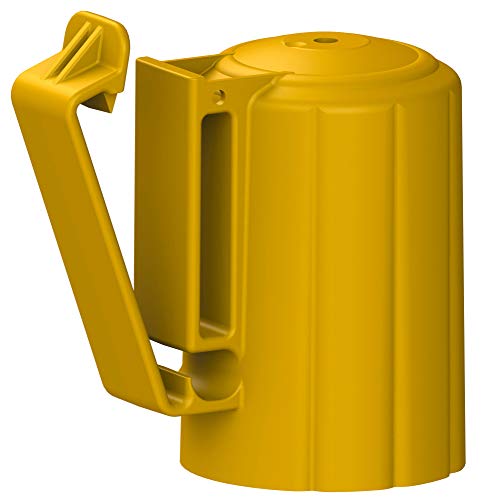 AKO 10x Premium T-Pfosten Kopfisolator, gelb, verbesserte Pfahlaufnahme - Isolator für T-Pfosten Metallpfähle von AKO