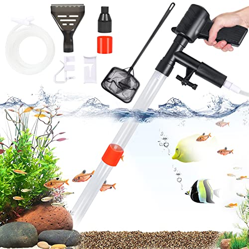 Aquarium Wasserwechsler Mulmsauger, Aquarium Kiesreiniger Staubsauger Kit Reinigung Sand Filter, Fish Tank Reiniger Kiesfilter mit Ansaugknopf Schlauchhalter Einstellbare für schnellen Wasserwechsel Aquarium Wasserwechsler Mulmsauger, Aquarium Kiesreiniger Staubsauger Kit Reinigung Sand Filter, Fish Tank Reiniger Kiesfilter mit Ansaugknopf Schlauchhalter Einstellbare für schnellen Wasserwechsel von AKOFIC