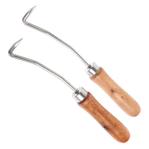 AKOOSY 2 Stück Beekeeping Tool Bienenwachs Reinigungs Haken mit Holzgriff Imker Zubehör Langlebig Sicher für Bienenstockrahmen und Pflege AKOOSY 2 Stück Beekeeping Tool Bienenwachs Reinigungs Haken mit Holzgriff Imker Zubehör Langlebig Sicher für Bienenstockrahmen und Pflege von AKOOSY