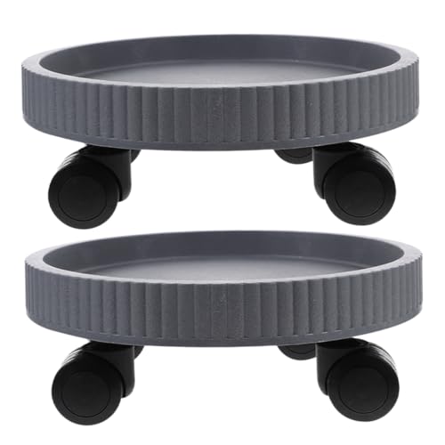 AKOOSY 2 Stück Rollbarer Pflanzenständer mit Rädern Mobiler Untersetzer für Blumentöpfe Praktischer Blumentopf Halter für und Außenbereich Graues Design Tragfähigkeit AKOOSY 2 Stück Rollbarer Pflanzenständer mit Rädern Mobiler Untersetzer für Blumentöpfe Praktischer Blumentopf Halter für und Außenbereich Graues Design Tragfähigkeit von AKOOSY