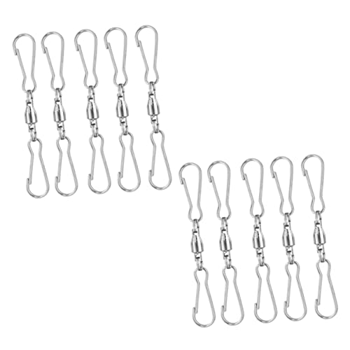 AKOOSY 20 Stück Drehbare Haken Clips für Windspiele Rotationshaken für Garten Balkon und Innenbereich Wetterfest und Langlebig AKOOSY 20 Stück Drehbare Haken Clips für Windspiele Rotationshaken für Garten Balkon und Innenbereich Wetterfest und Langlebig von AKOOSY