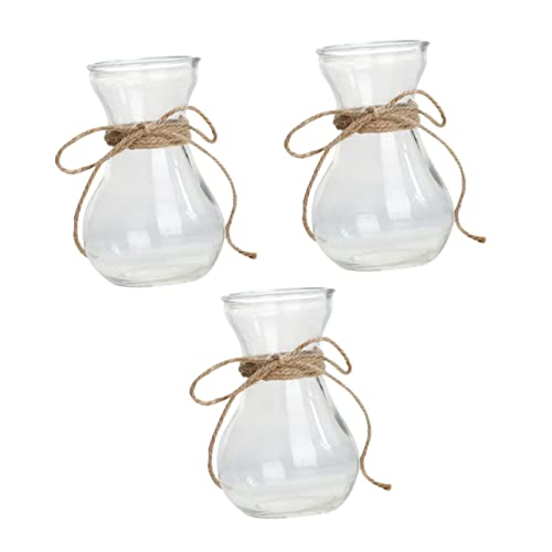 AKOOSY 3 Stück Teiliges Transparentes Glasvase Dekorative Tischvasen für Blumenarrangements und Hydrokulturpflanzen für Wohn und Büroschmuck AKOOSY 3 Stück Teiliges Transparentes Glasvase Dekorative Tischvasen für Blumenarrangements und Hydrokulturpflanzen für Wohn und Büroschmuck von AKOOSY