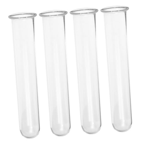AKOOSY 4 Stück Teiliges Hydroponik Pflanzvase Kleine Reagenzglas Terrarium Pflanzenhalter Transparent für Zimmerpflanzen Dekoration von AKOOSY