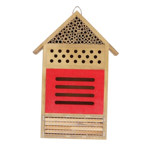 AKOOSY Bienenhotel mit Nisthilfe für Weibliche Bienen Schützendes Insektenhaus für Garten Nachhaltiges Wildbienenhaus als Lebendige Gartendekoration Geschenkidee für Naturliebhaber AKOOSY Bienenhotel mit Nisthilfe für Weibliche Bienen Schützendes Insektenhaus für Garten Nachhaltiges Wildbienenhaus als Lebendige Gartendekoration Geschenkidee für Naturliebhaber von AKOOSY