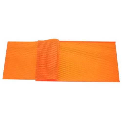 AKOOSY Bienenwachs Prägeform Wabenstruktur Flexible Langlebige Honigwabenpressform für Imker DIY Bienenwachsgrundierung Orange Leicht zu Reinigen und Wiederverwendbar von AKOOSY