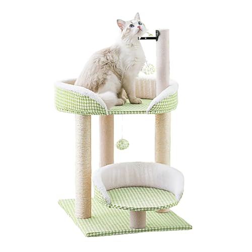 Katzenbaumturm, mehrlagiges Plüsch-Katzenhaus, Katzenspielzeug zum Aufhängen, geeignet für Indoor-Katzen zum Klettern und Entspannen, mehrere Farben A, 40 x 48 x 73 cm Katzenbaumturm, mehrlagiges Plüsch-Katzenhaus, Katzenspielzeug zum Aufhängen, geeignet für Indoor-Katzen zum Klettern und Entspannen, mehrere Farben A, 40 x 48 x 73 cm von AKPHBKFG