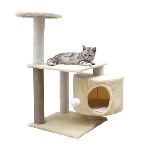Katzenkratzbaum, Plüsch-Katzenkletterturm, Indoor-Katzenkratzbaum, Plüsch-Katzenbett, mehrschichtiger Katzenkletterturm, geeignet für Indoor-Katzen zum Klettern und Entspannen, A, 78 x 40 x 40 cm Katzenkratzbaum, Plüsch-Katzenkletterturm, Indoor-Katzenkratzbaum, Plüsch-Katzenbett, mehrschichtiger Katzenkletterturm, geeignet für Indoor-Katzen zum Klettern und Entspannen, A, 78 x 40 x 40 cm von AKPHBKFG