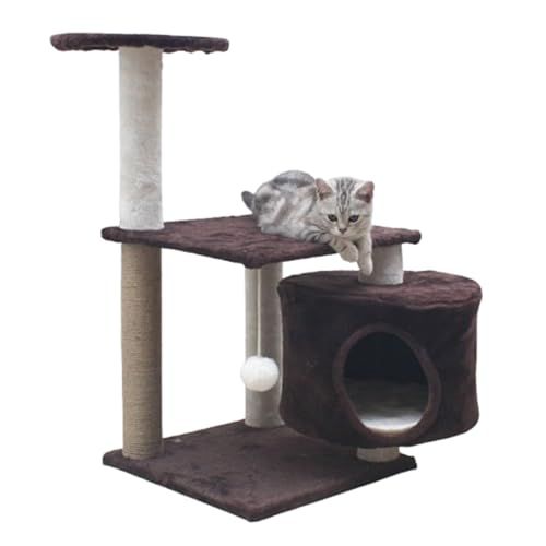 Katzenkratzbaum, Plüsch-Katzenkletterturm, Indoor-Katzenkratzbaum, Plüsch-Katzenbett, mehrschichtiger Katzenkletterturm, geeignet für Indoor-Katzen zum Klettern und Entspannen, B, 78 x 40 x 40 cm Katzenkratzbaum, Plüsch-Katzenkletterturm, Indoor-Katzenkratzbaum, Plüsch-Katzenbett, mehrschichtiger Katzenkletterturm, geeignet für Indoor-Katzen zum Klettern und Entspannen, B, 78 x 40 x 40 cm von AKPHBKFG