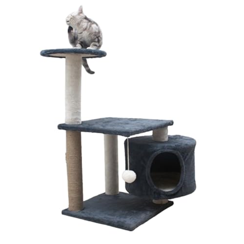 Katzenkratzbaum, Plüsch-Katzenkletterturm, Indoor-Katzenkratzbaum, Plüsch-Katzenbett, mehrschichtiger Katzenkletterturm, geeignet für Indoor-Katzen zum Klettern und Entspannen, C, 78 x 40 x 40 cm Katzenkratzbaum, Plüsch-Katzenkletterturm, Indoor-Katzenkratzbaum, Plüsch-Katzenbett, mehrschichtiger Katzenkletterturm, geeignet für Indoor-Katzen zum Klettern und Entspannen, C, 78 x 40 x 40 cm von AKPHBKFG