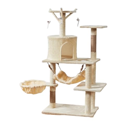Katzenkratzbrett für den Innenbereich, mehrschichtiger Katzenkletterturm, geeignet für Indoor-Katzen zum Klettern und Entspannen, mehrschichtiger, stabiler Katzenturm, A, 60 x 125 x 40 cm Katzenkratzbrett für den Innenbereich, mehrschichtiger Katzenkletterturm, geeignet für Indoor-Katzen zum Klettern und Entspannen, mehrschichtiger, stabiler Katzenturm, A, 60 x 125 x 40 cm von AKPHBKFG